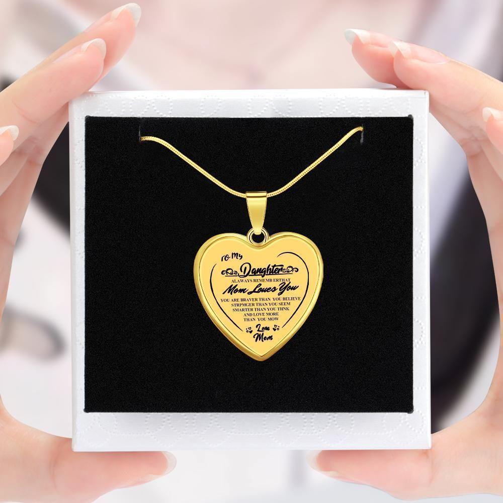 Heart Necklace A Unique and Thoughtful Gift for Daughter - Gold - soufeelus