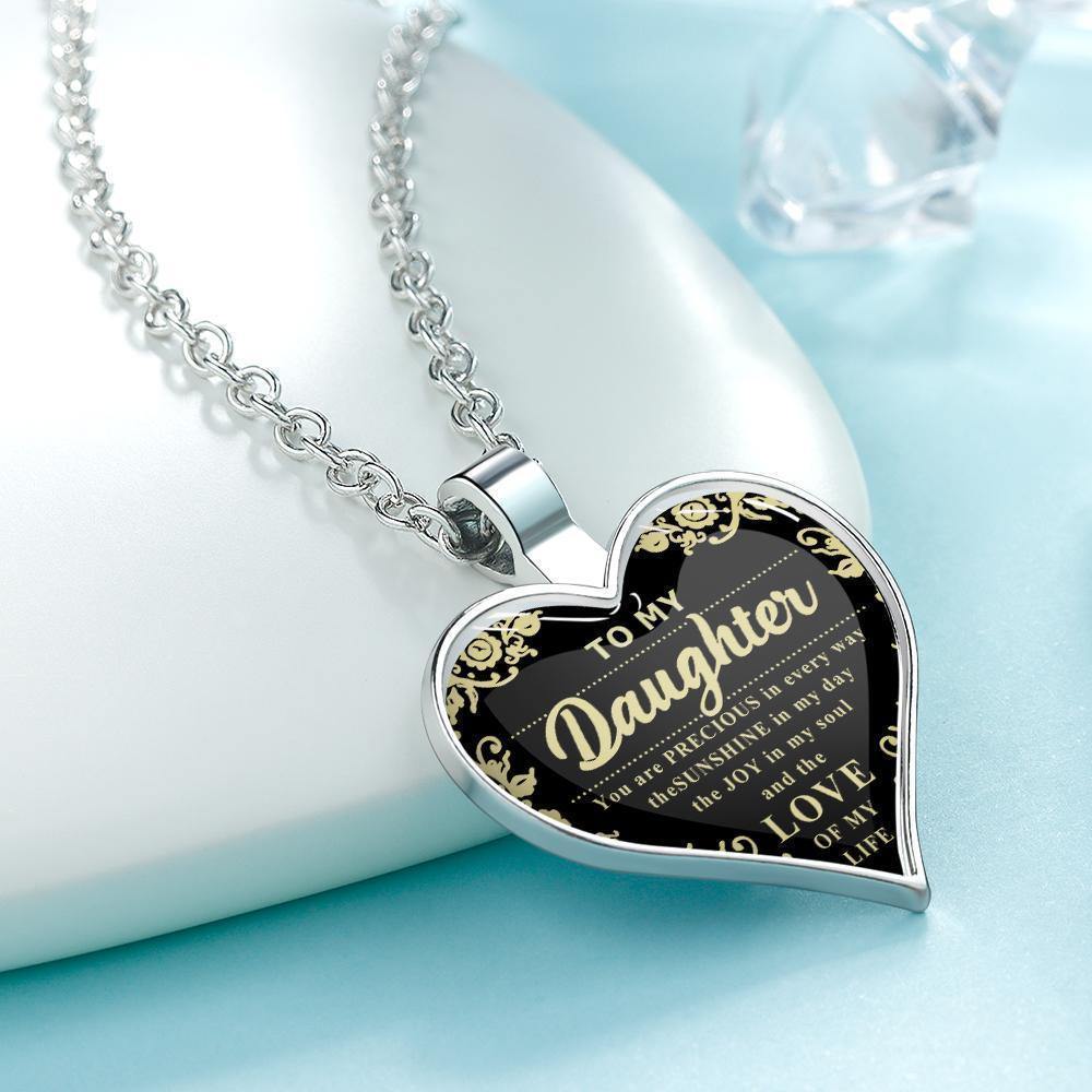 Heart Necklace A Unique and Thoughtful Gift for Daughter - Silver - soufeelus