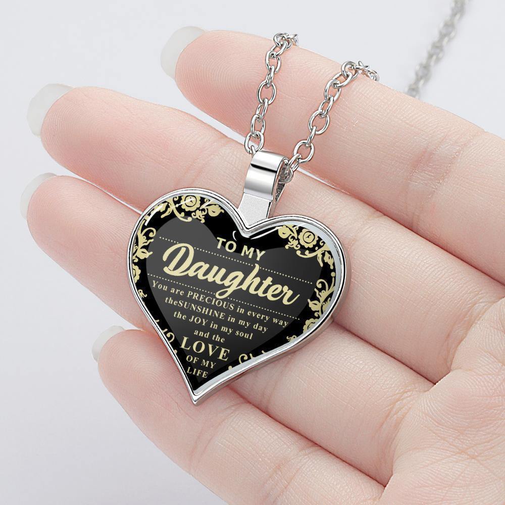 Heart Necklace A Unique and Thoughtful Gift for Daughter - Silver - soufeelus