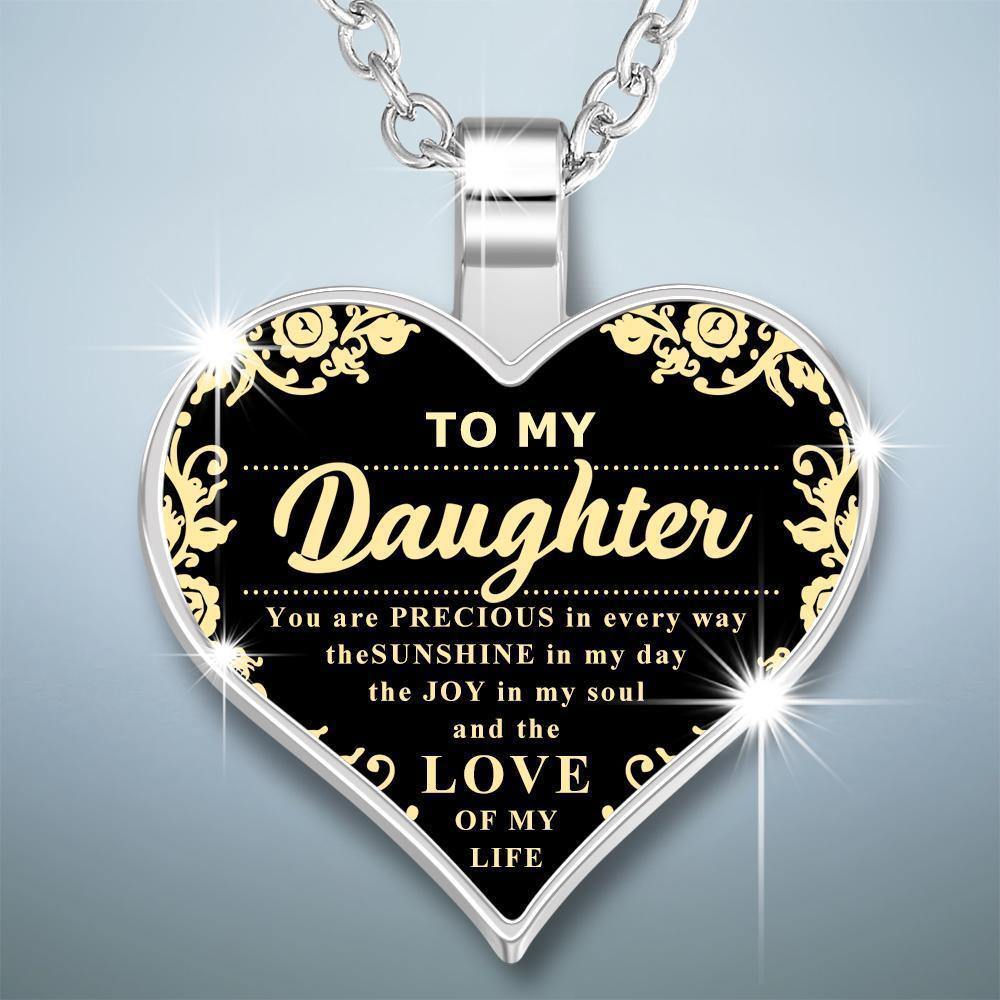 Heart Necklace A Unique and Thoughtful Gift for Daughter - Silver - soufeelus