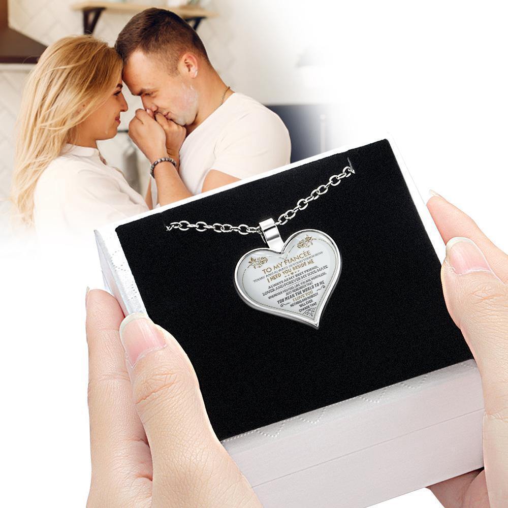 Heart Necklace A Unique and Thoughtful Gift For Fianc¨| - Silver - soufeelus