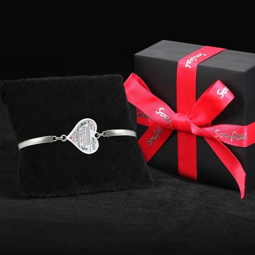 Heart Bracelet Perfect Christening Gift for Son - yournamenecklace