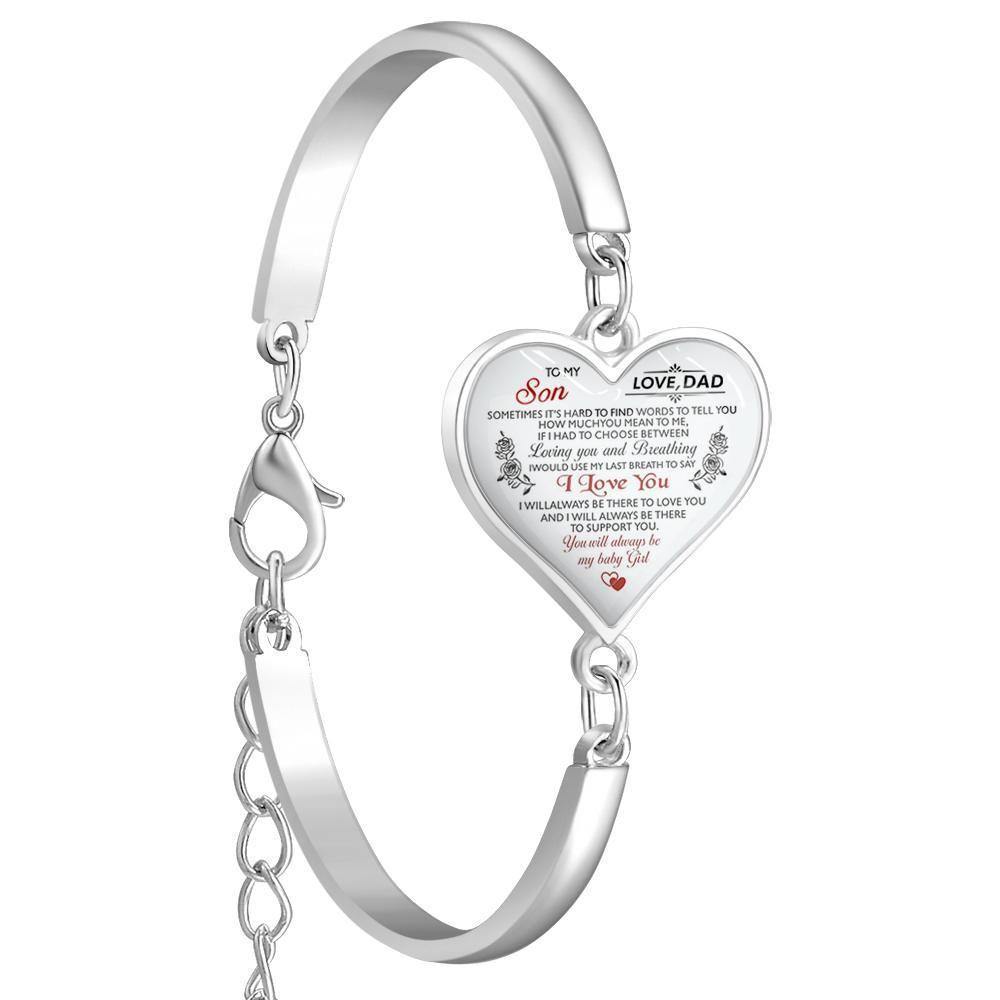 Heart Bracelet Perfect Christening Gift Birthday Present - yournamenecklace