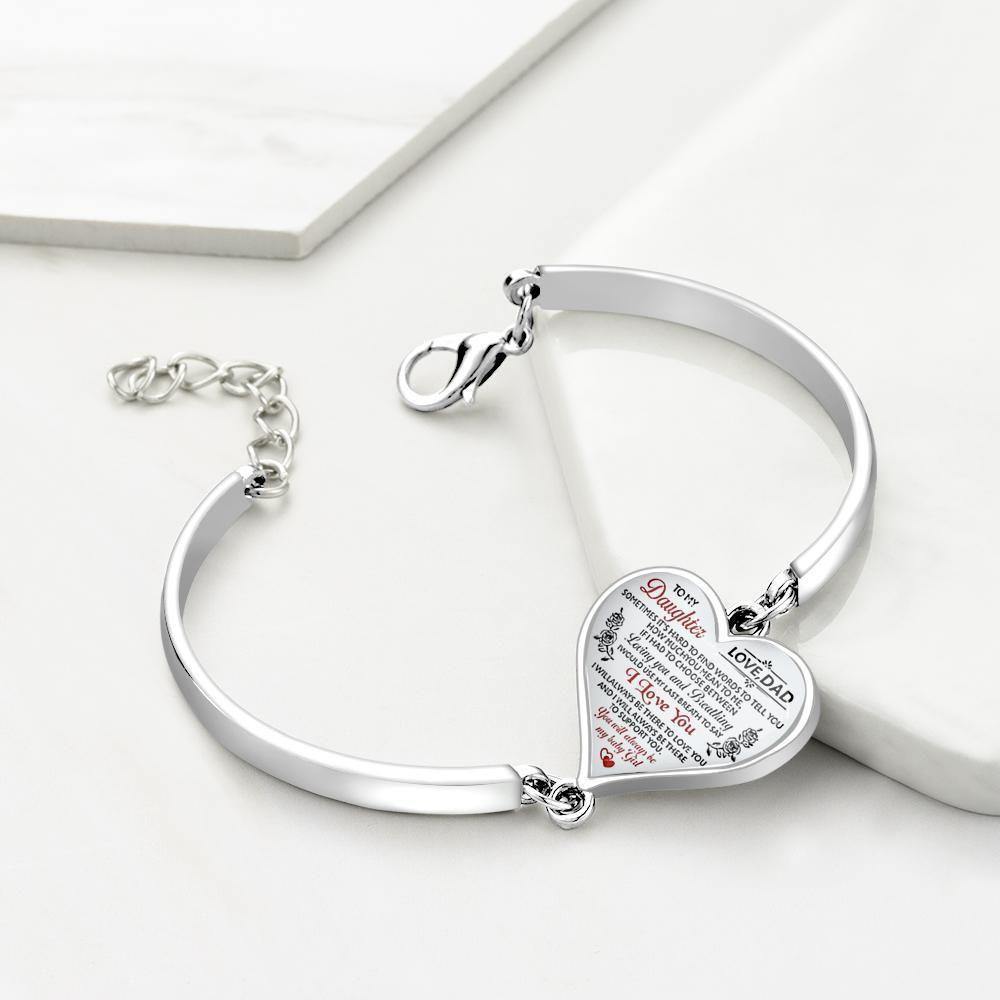 Heart Bracelet Perfect Christening Gift for Father - yournamenecklace