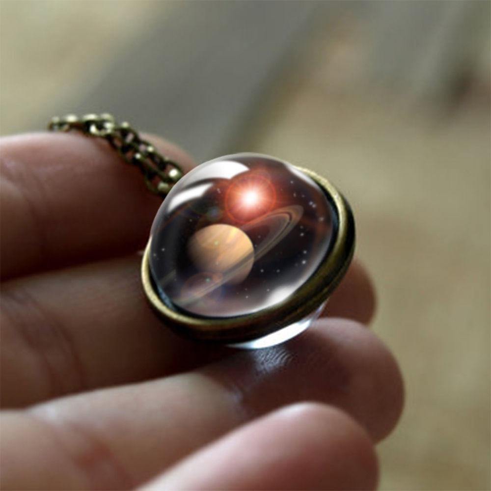 Galaxy Necklace Galaxy Pendant Necklace Universe Glass
Solar System Necklace - soufeelus