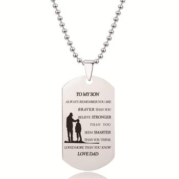 TO MY SON Necklace Silver Color Unique Gifts - yournamenecklaceuk