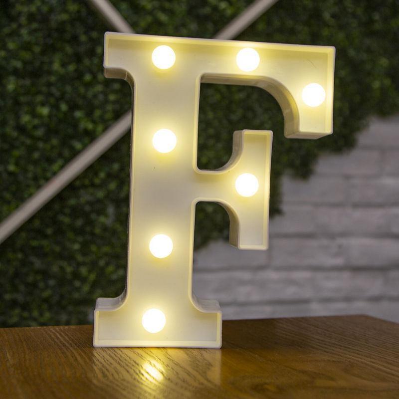 Light Up Letters Name Light Gift"F" - yournamenecklaceuk