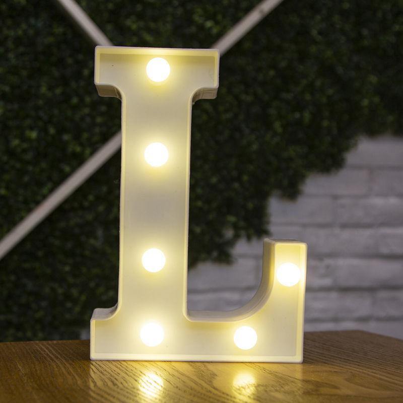 Light Up Letters Name Light Gift"L" - yournamenecklaceuk