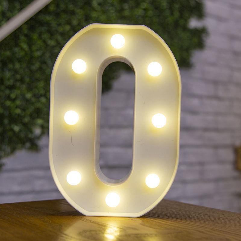 Light Up Letters Name Light Gift"O" - yournamenecklaceuk
