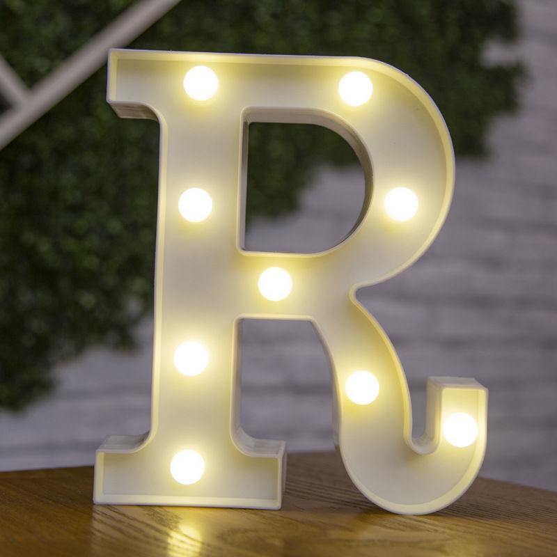 Light Up Letters Name Light Gift"R" - yournamenecklaceuk