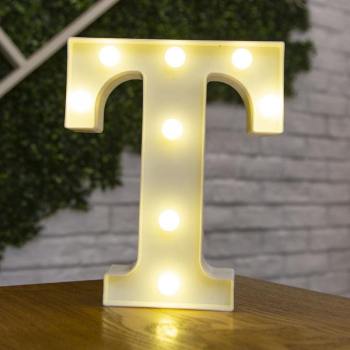 Light Up Letters Name Light Gift"T" - yournamenecklaceuk