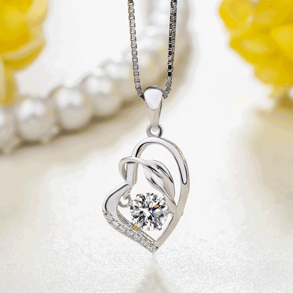 Dancing Stone Necklace Silver - soufeelus