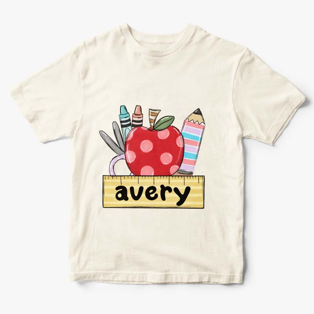 Personalized Back to School T-shirt First Day of School Shirt Gift for Kids - yournamenecklaceuk