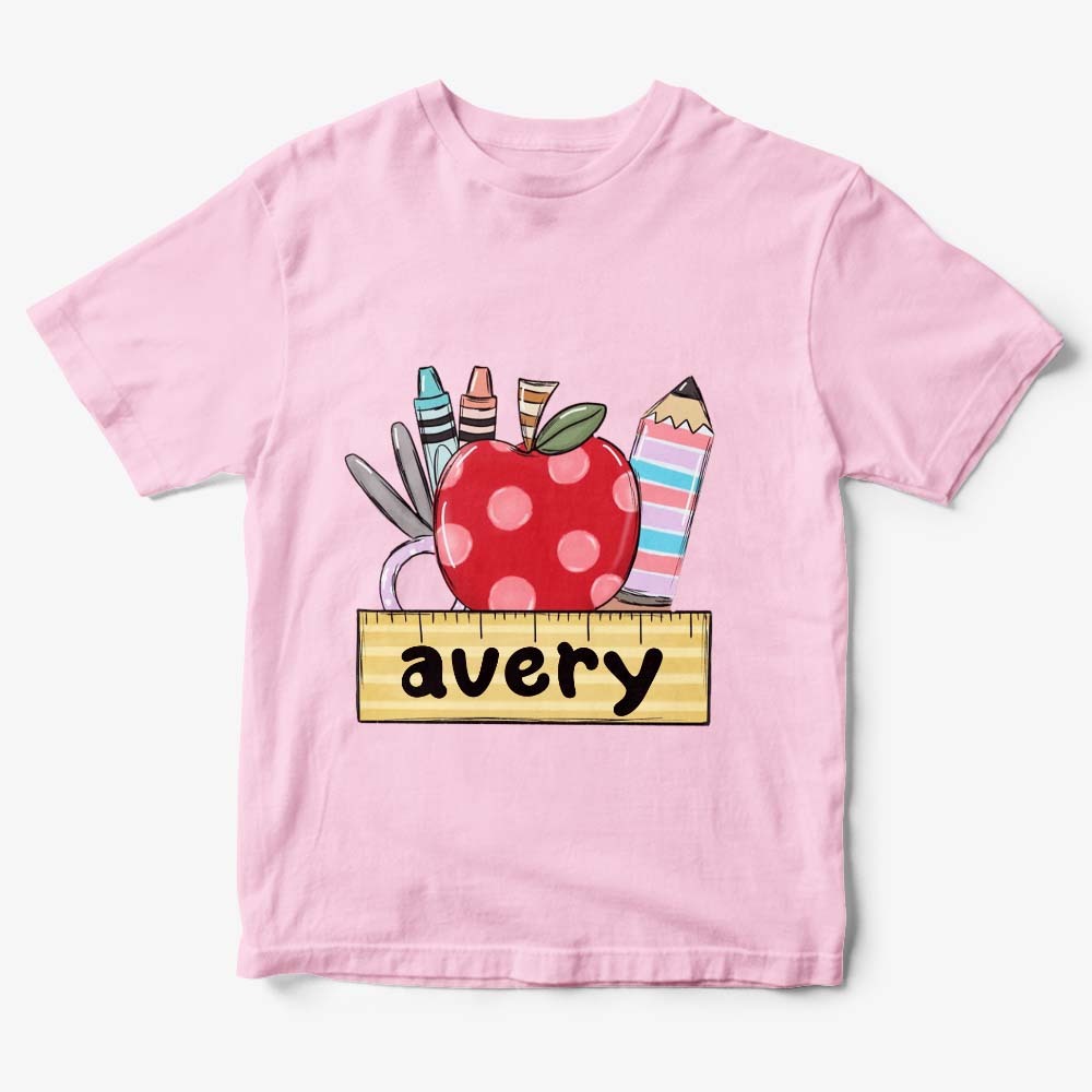 Personalized Back to School T-shirt First Day of School Shirt Gift for Kids - yournamenecklaceuk