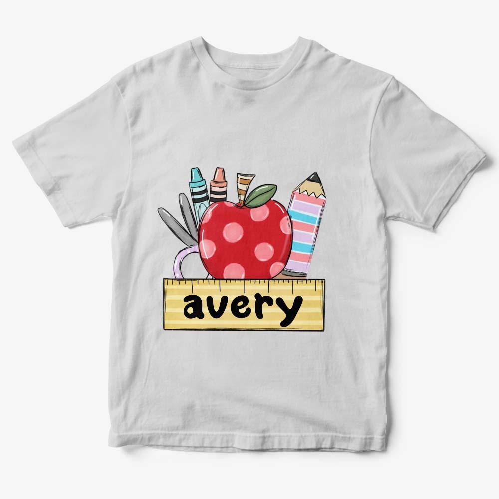 Personalized Back to School T-shirt First Day of School Shirt Gift for Kids - yournamenecklaceuk