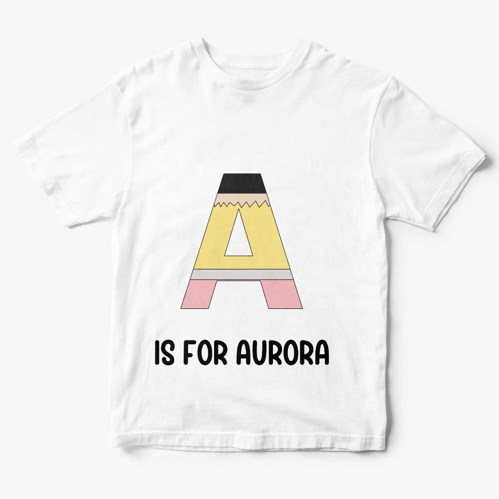 Personalized Back to School Pencil T-shirt First Day of School Shirt Gift for Kids - yournamenecklaceuk