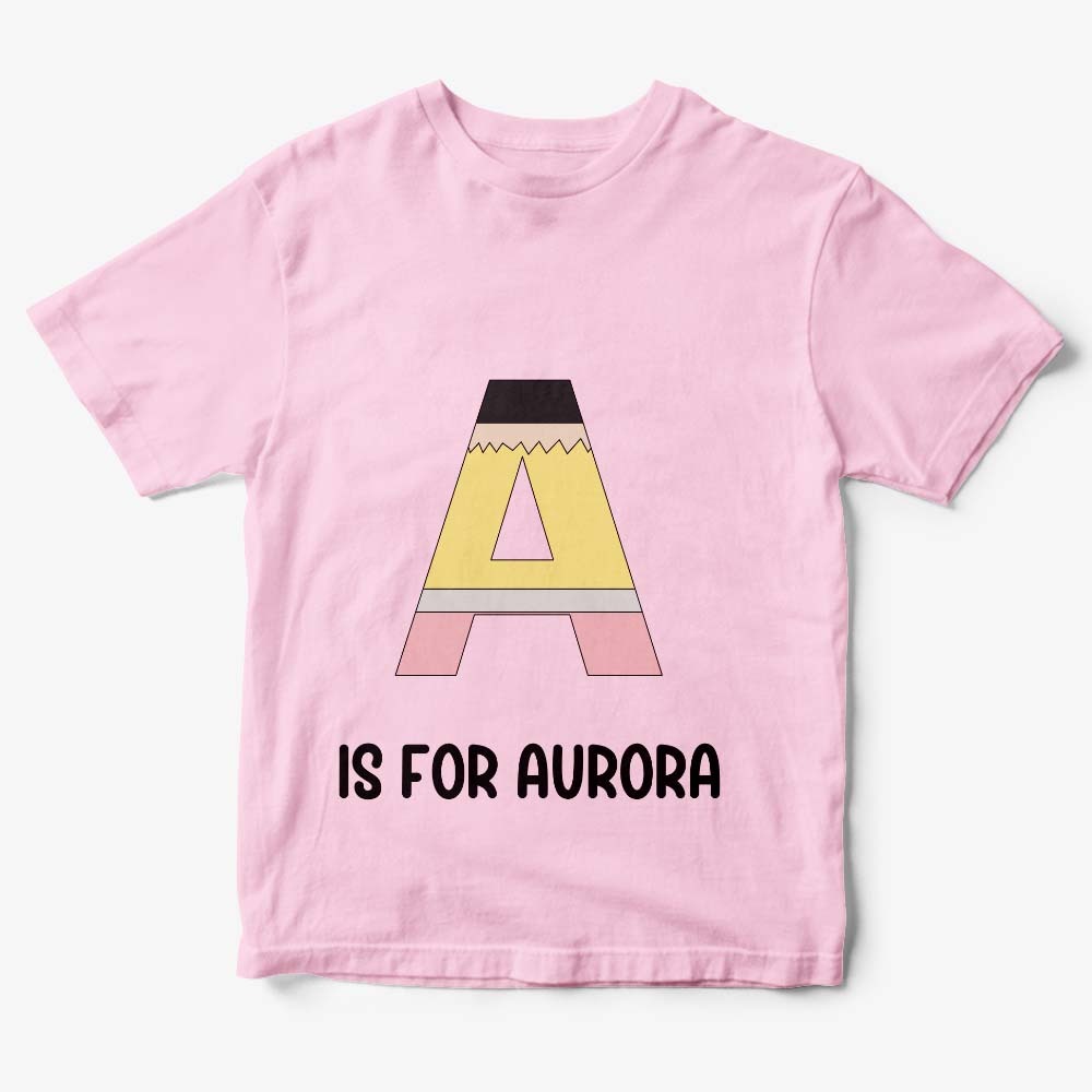 Personalized Back to School Pencil T-shirt First Day of School Shirt Gift for Kids - yournamenecklaceuk