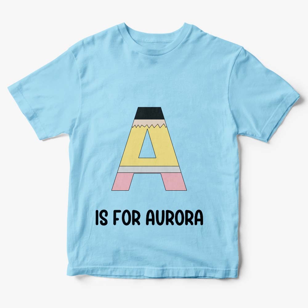 Personalized Back to School Pencil T-shirt First Day of School Shirt Gift for Kids - yournamenecklaceuk