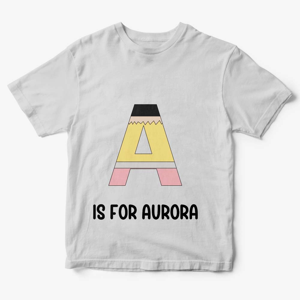 Personalized Back to School Pencil T-shirt First Day of School Shirt Gift for Kids - yournamenecklaceuk