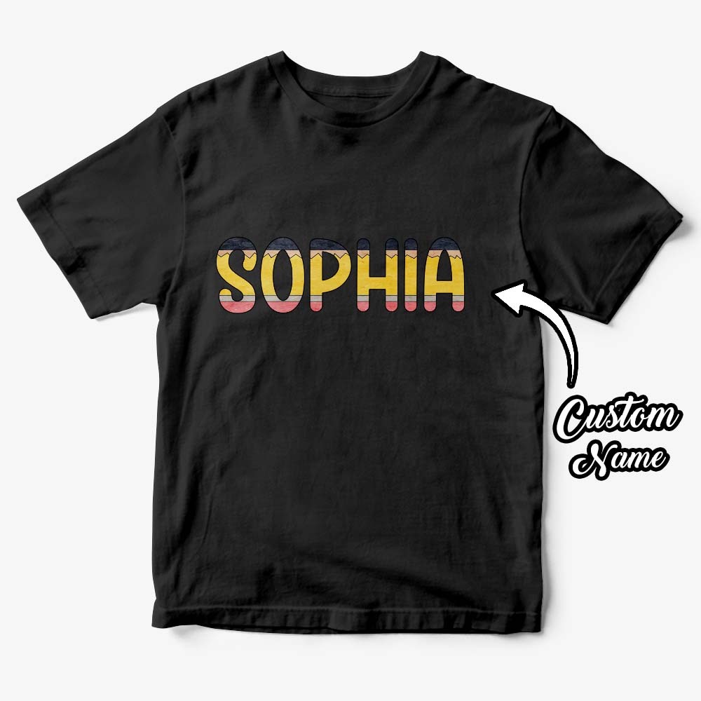 Personalized Back to School Pencil Name T-shirt First Day of School Shirt Gift for Kids - yournamenecklaceuk