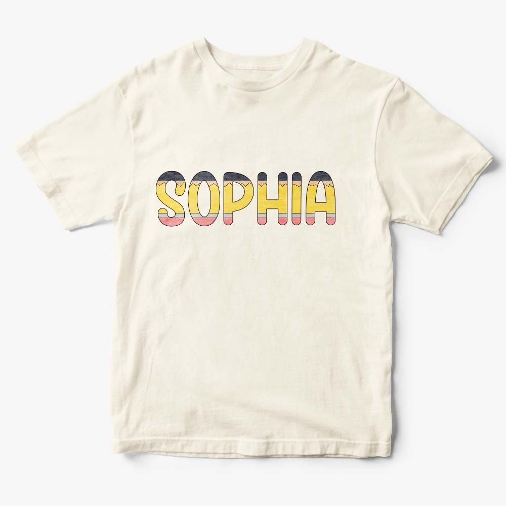 Personalized Back to School Pencil Name T-shirt First Day of School Shirt Gift for Kids - yournamenecklaceuk