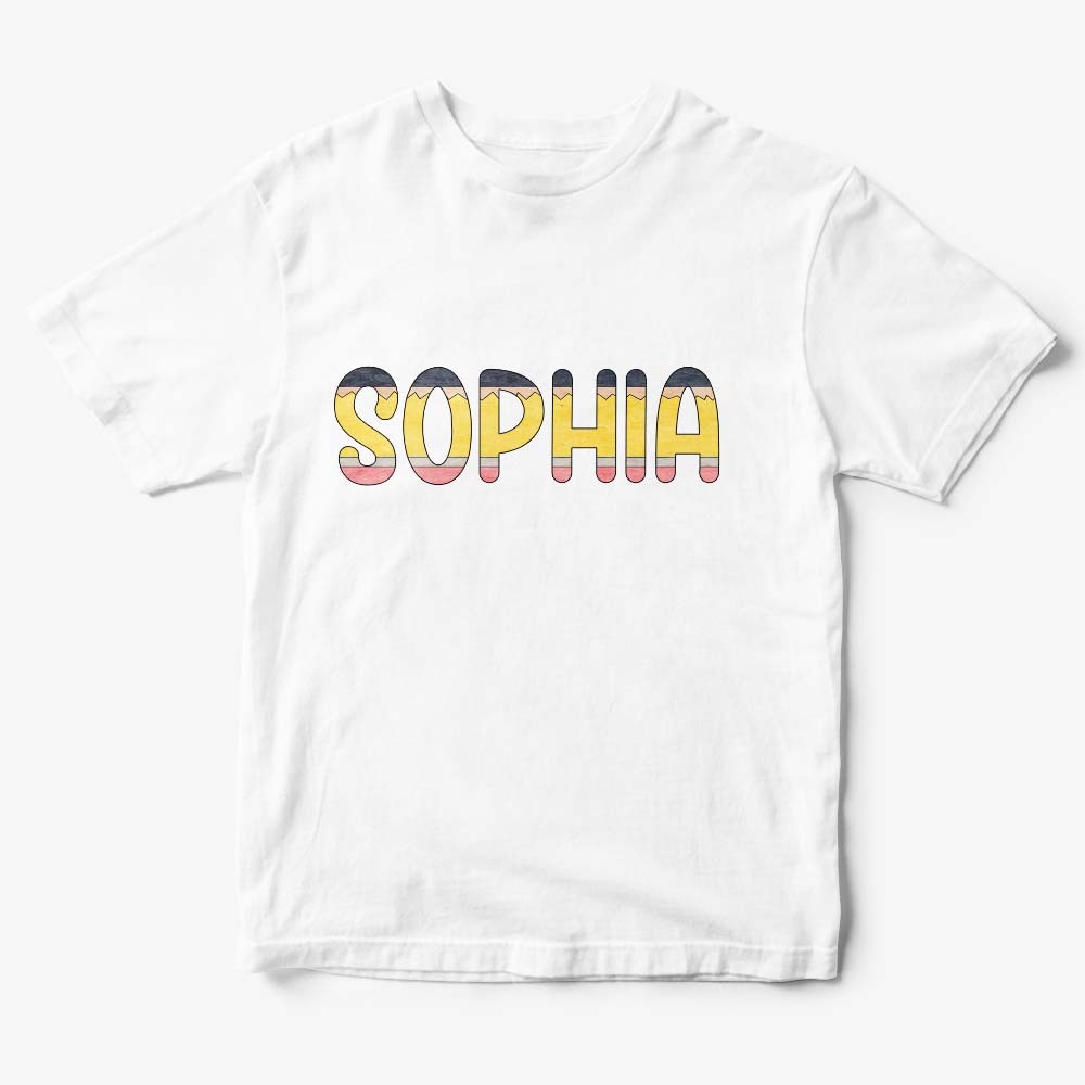 Personalized Back to School Pencil Name T-shirt First Day of School Shirt Gift for Kids - yournamenecklaceuk