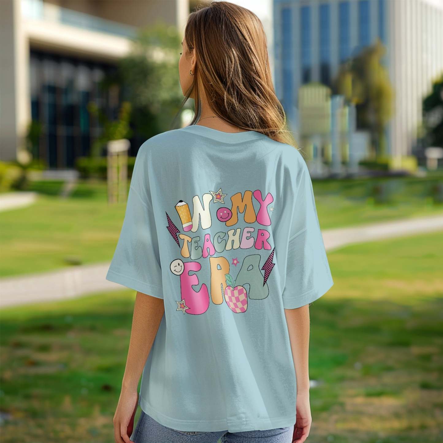 Personalized In My Teacher Era T-Shirt Teacher Custom Name Shirt Back to School Gifts - yournamenecklaceuk