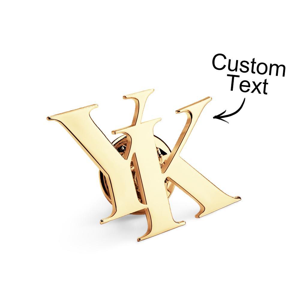 Custom Name Lapel Pin Trendy Tiny Brooch Gift For Man - yournamenecklaceuk