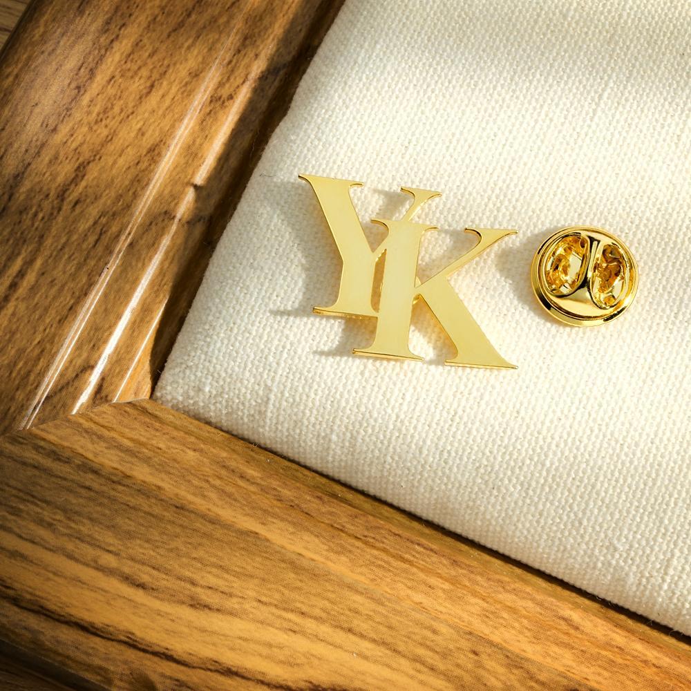 Custom Name Lapel Pin Trendy Tiny Brooch Gift For Man - yournamenecklaceuk