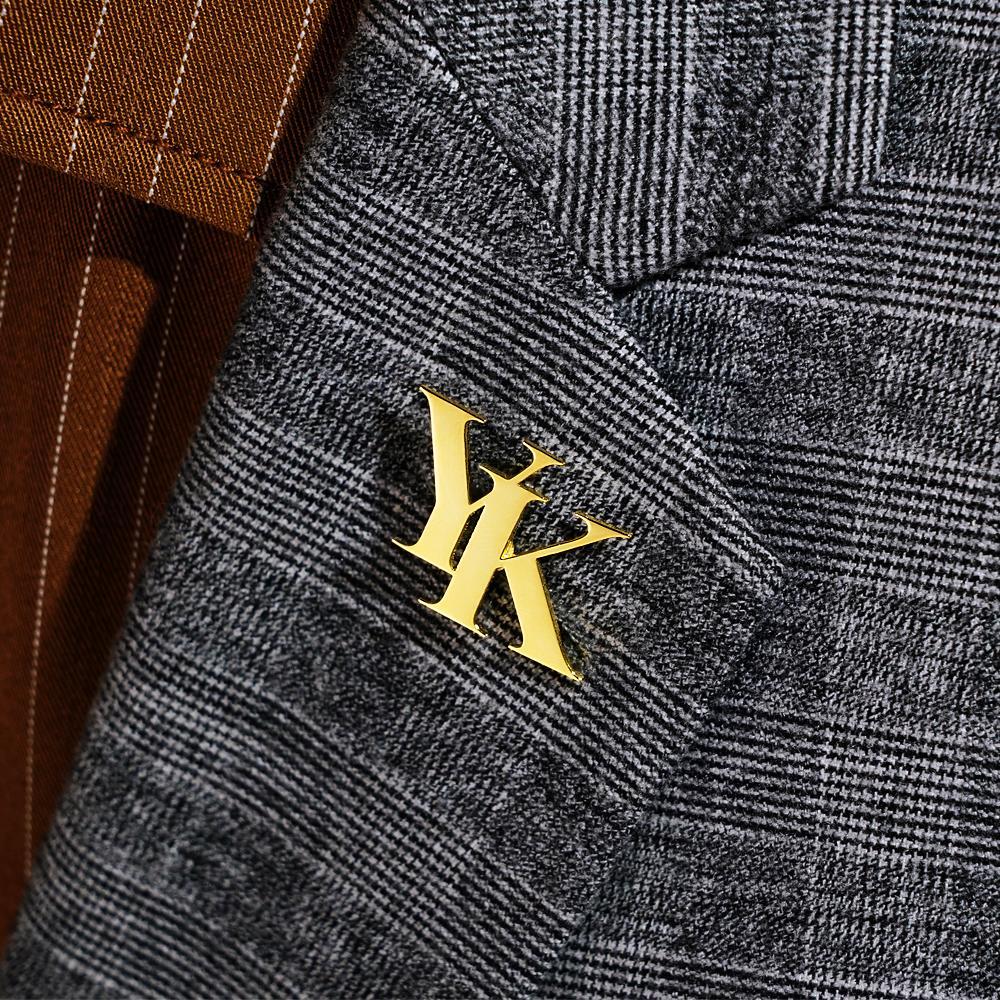 Custom Name Lapel Pin Trendy Tiny Brooch Gift For Man - yournamenecklaceuk
