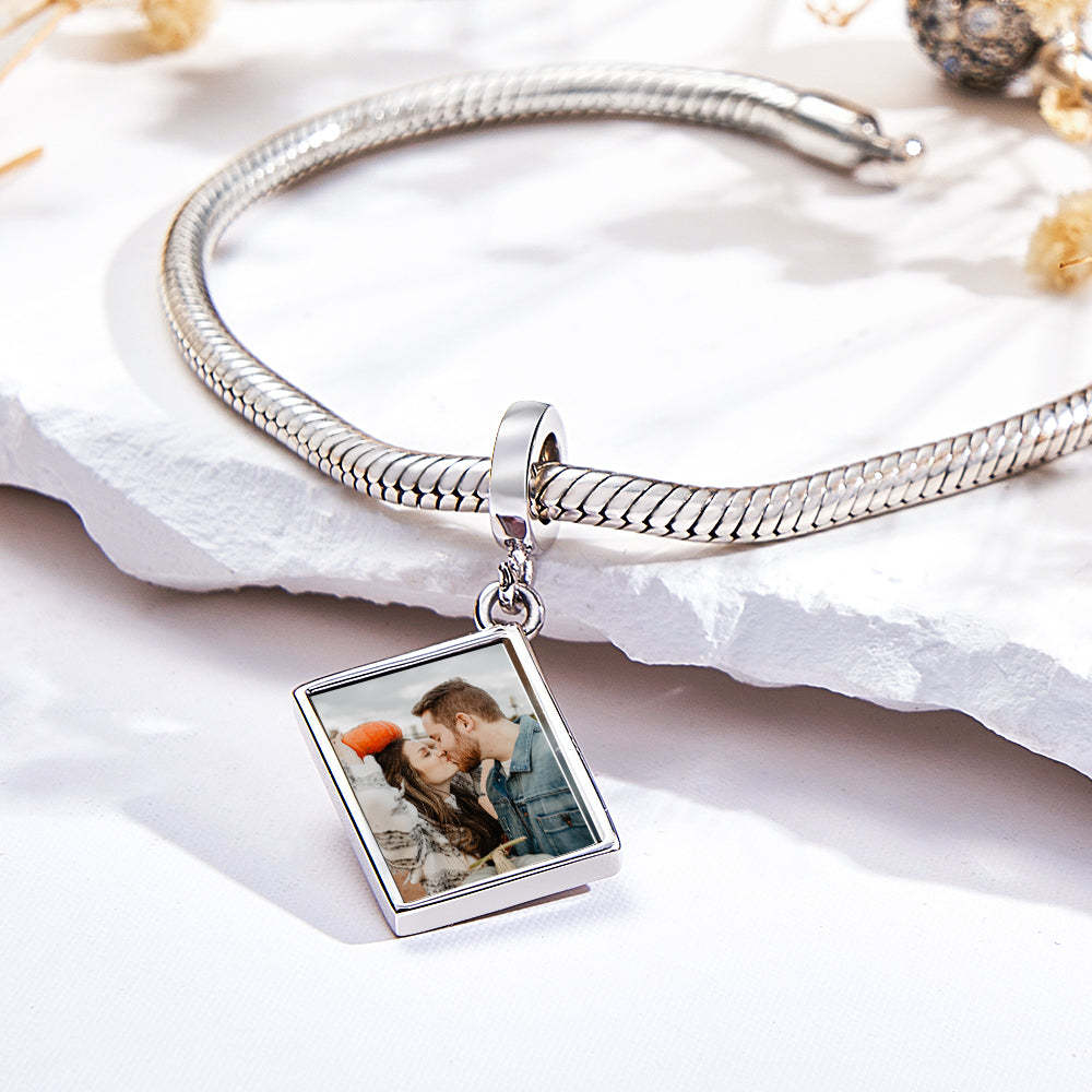 Custom Photo Name Charm Creative Commemorate Couple Gift - yournamenecklaceuk