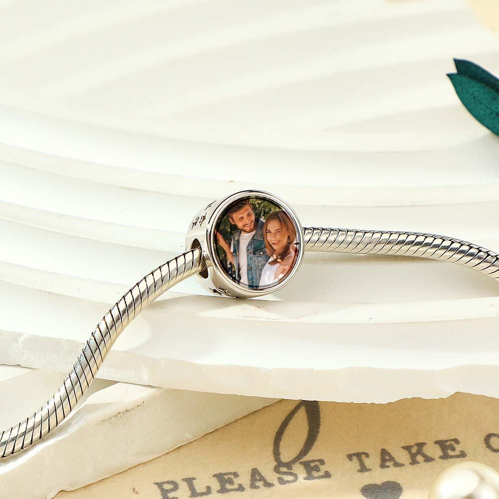Custom Photo Charm Starry Sky Creative Couple Gift - yournamenecklaceuk