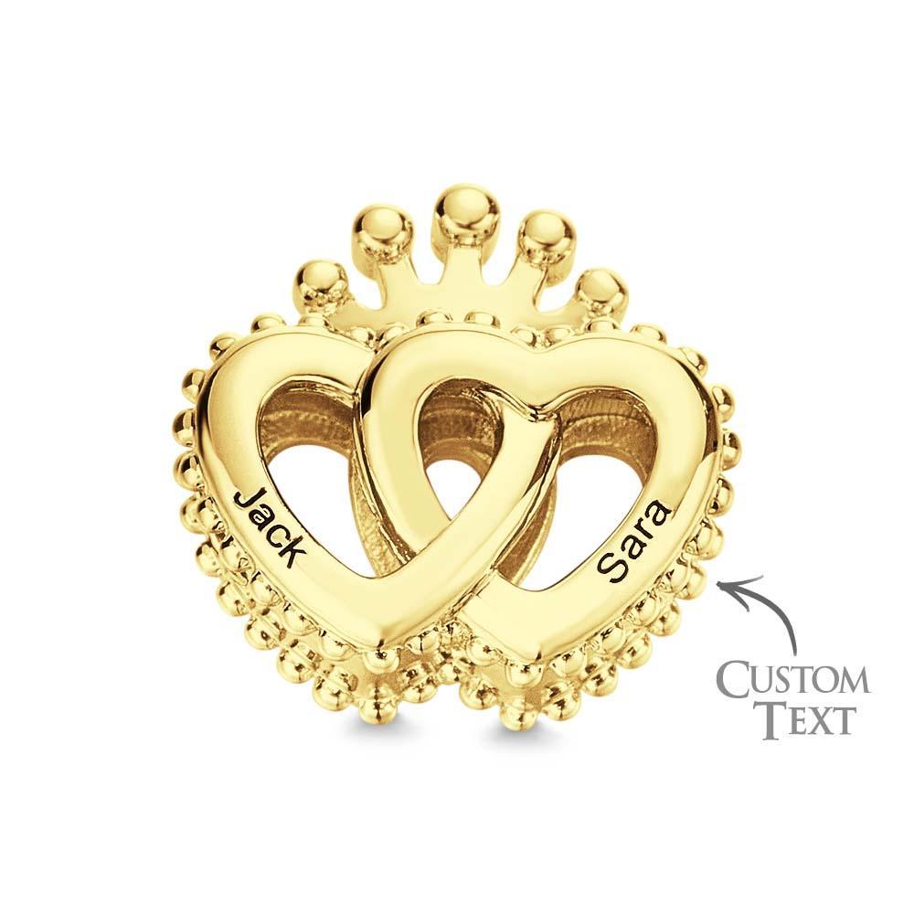 Custom Name Charm for Bracelets Mom Heart Beating Love Charms Gift for Mom Mother's Day Gifts - yournamenecklaceuk