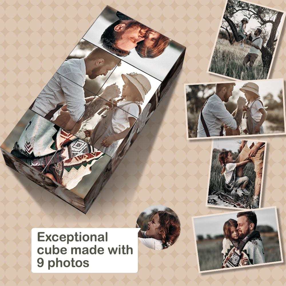 Magic Photo Cube Foldable Picture Cube Father's Day Gifts