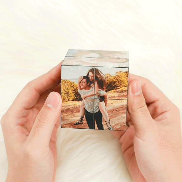 Photo Frame Multiphoto Colorful Rubik's Cube - soufeelus