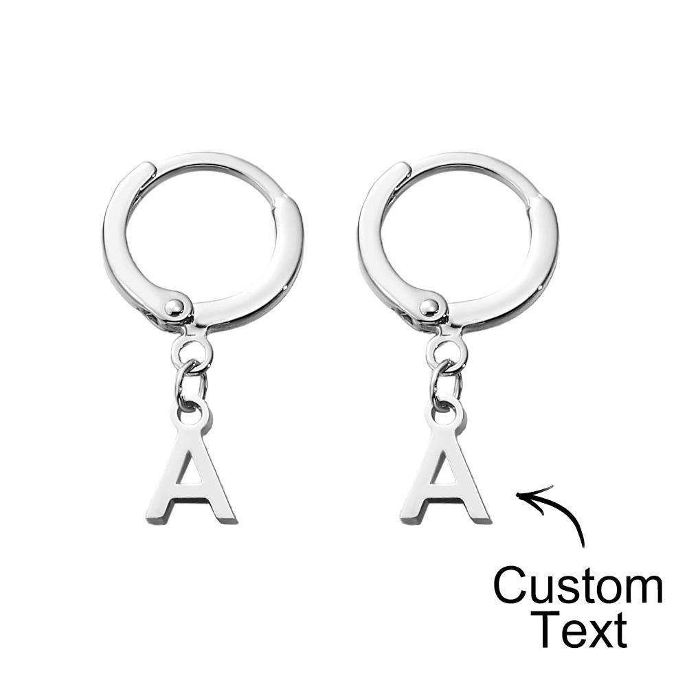 Custom Name Earrings Vertical Name Simple Style Gifts - yournamenecklaceuk