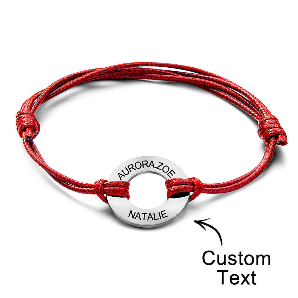 Custom Engraved Bracelet Simple Design Gifts For Dad - yournamenecklaceuk