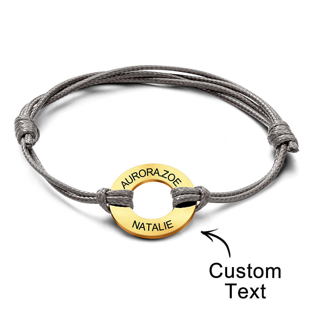 Custom Engraved Bracelet Simple Design Gifts For Dad - yournamenecklaceuk