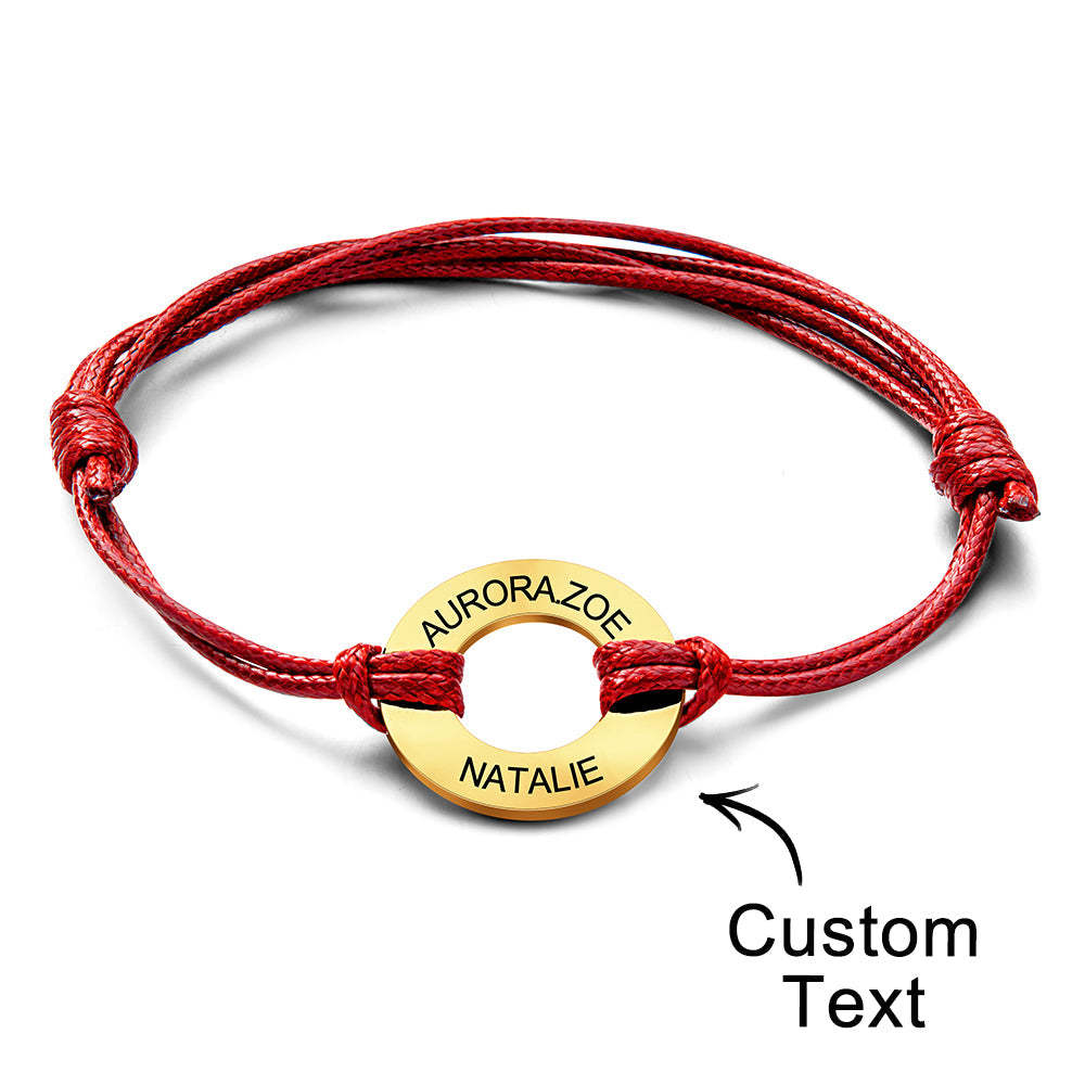 Custom Engraved Bracelet Simple Design Gifts For Dad - yournamenecklaceuk