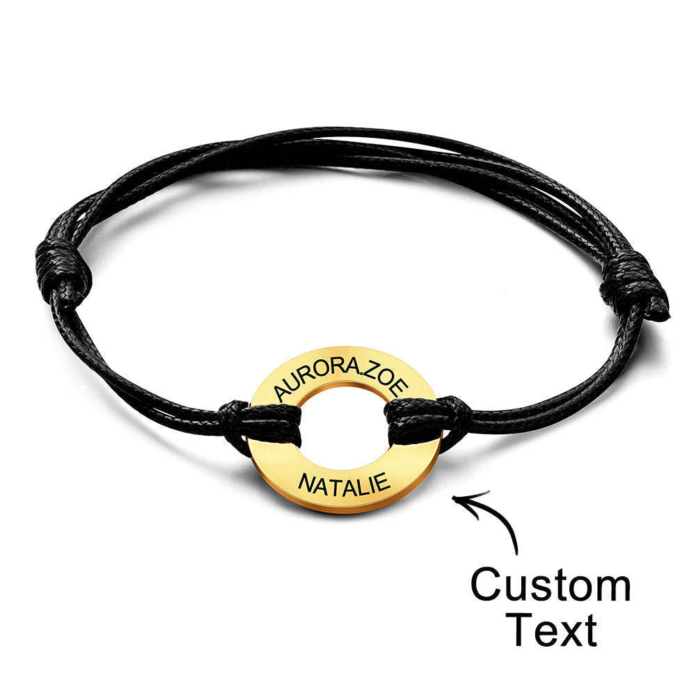 Custom Engraved Bracelet Simple Design Gifts For Dad - yournamenecklaceuk