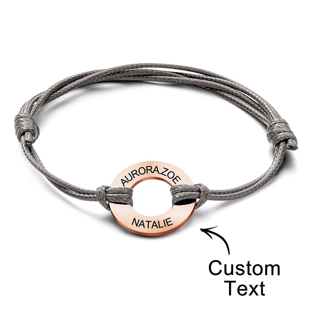 Custom Engraved Bracelet Simple Design Gifts For Dad - yournamenecklaceuk
