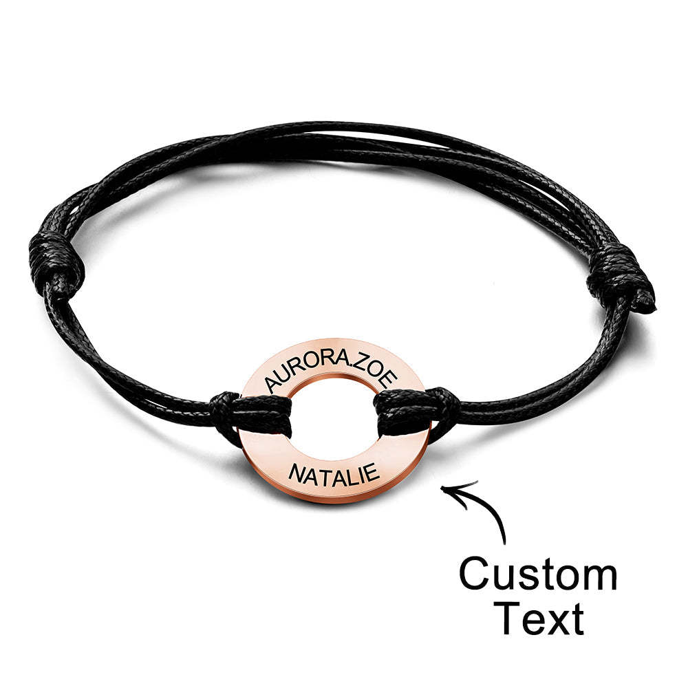 Custom Engraved Bracelet Simple Design Gifts For Dad - yournamenecklaceuk