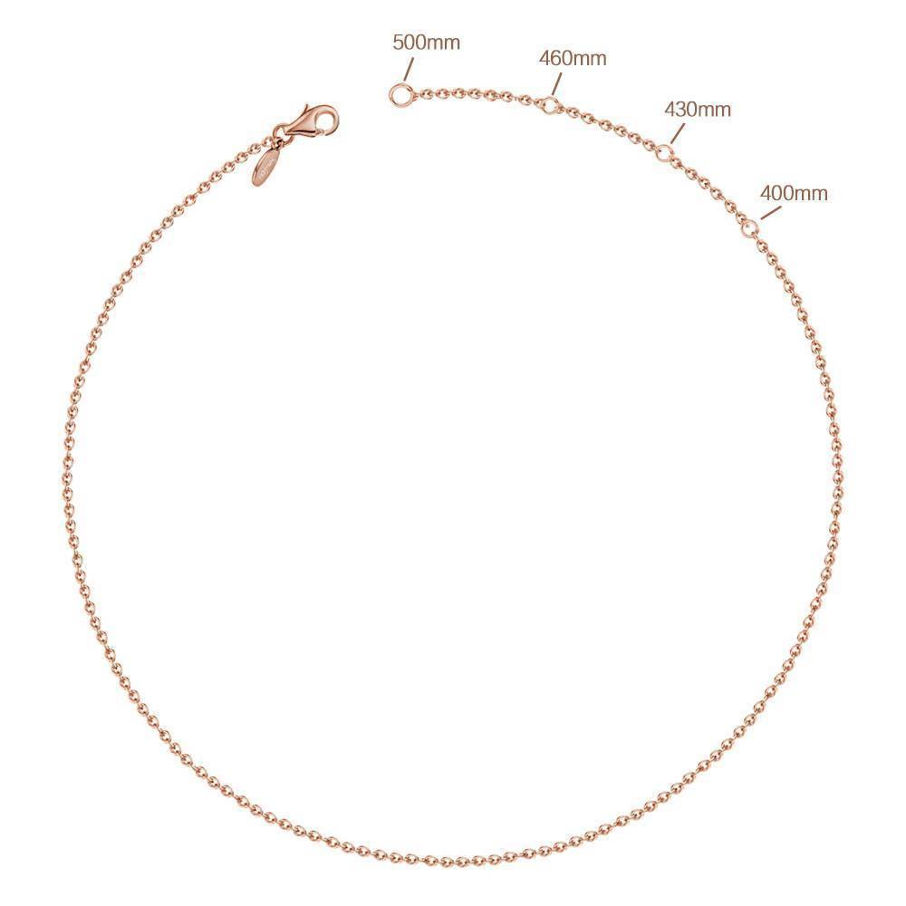 3D Engraved Vertical Bar Necklace Rose Gold Plated Silver - yournamenecklaceuk