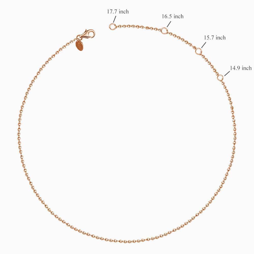 Carrie Style Name Necklace Rose Gold Plated Silver - yournamencklaceuk