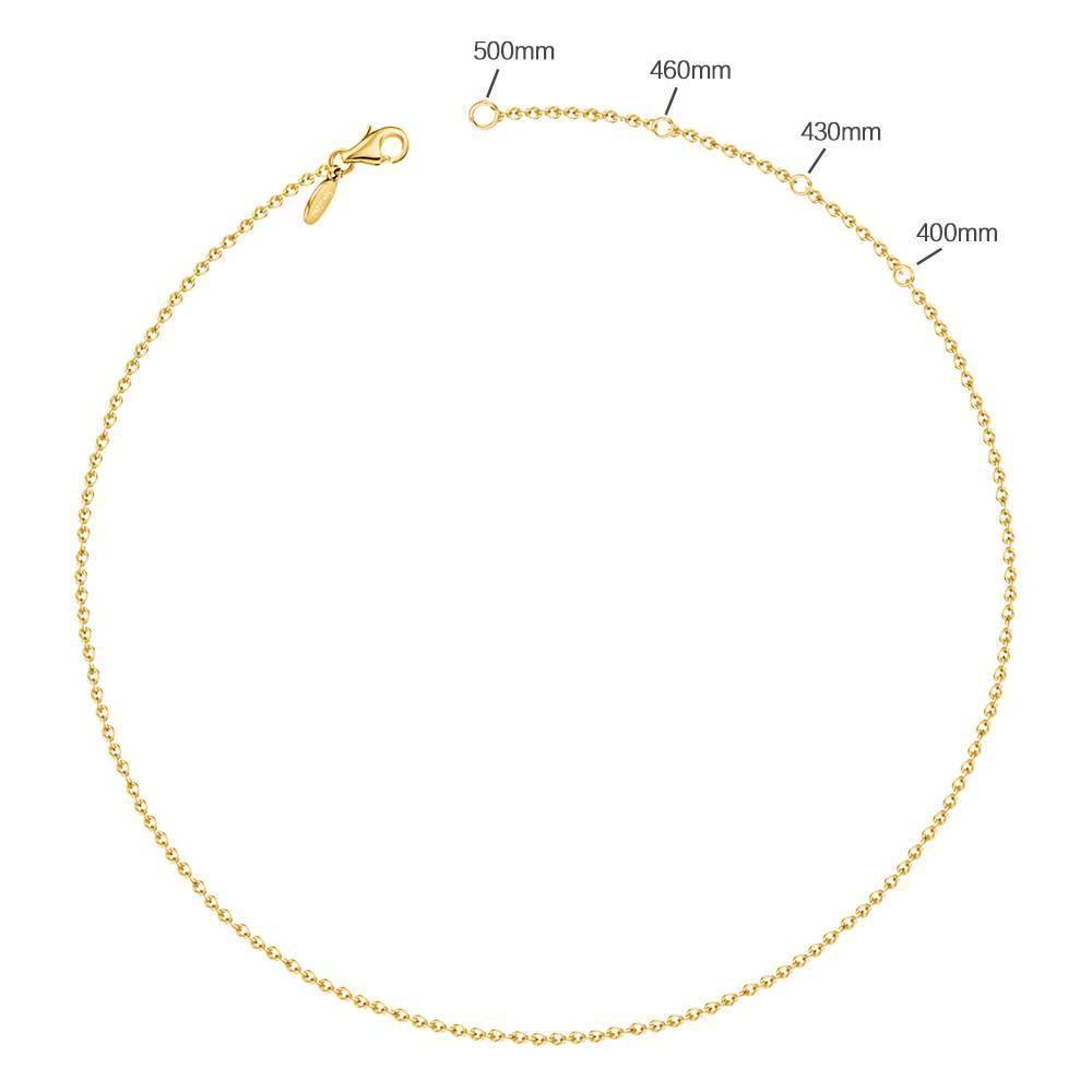 3D Engraved Vertical Bar Necklace 14K Gold Plated Silver - yournamenecklaceuk