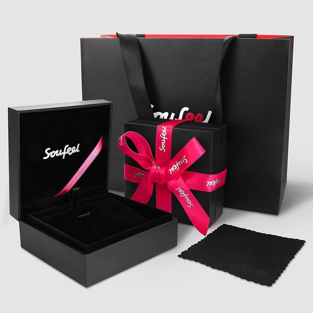 Engraved Two Heart Necklace with Birthstone Silver - yournamenecklaceuk