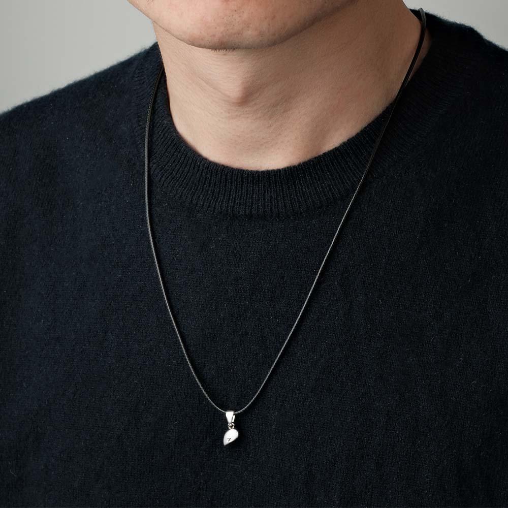 Custom Letter Magnetic Heart Necklace Fashion Chain Necklace For Couples - yournamenecklaceuk