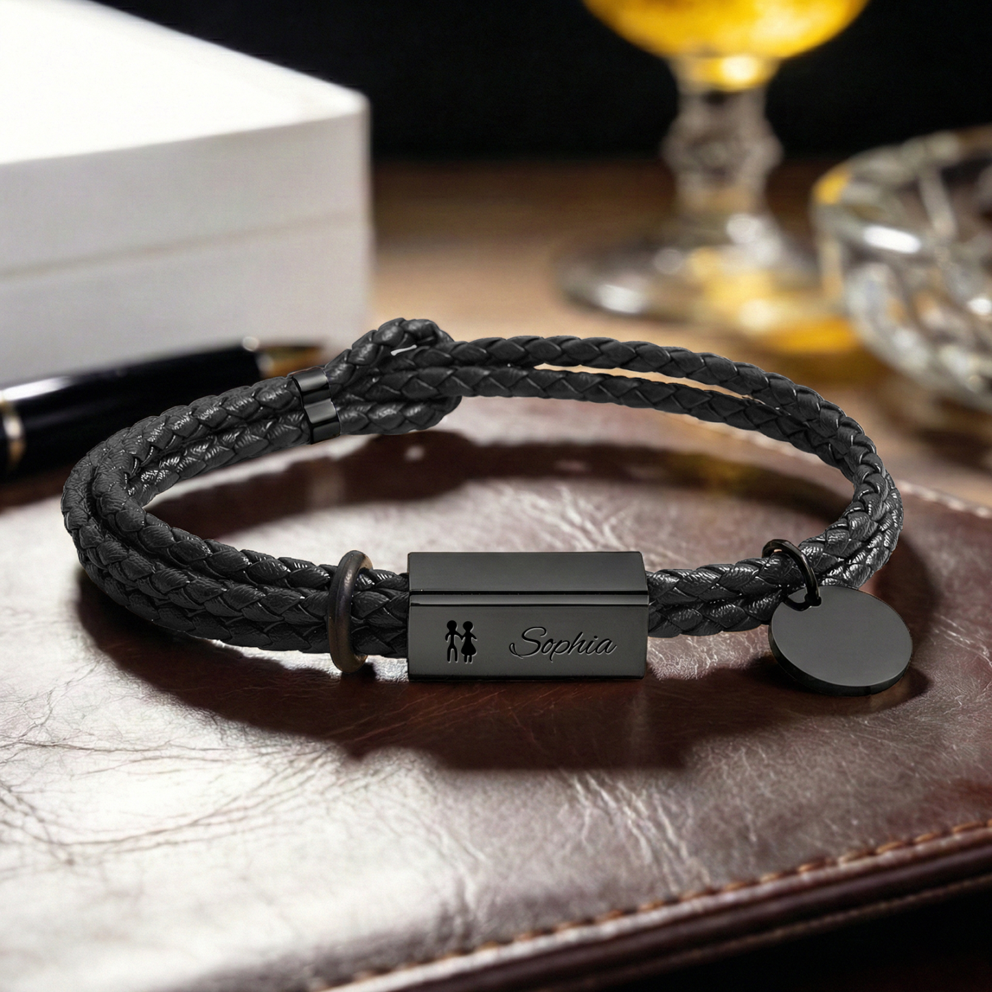 Custom Text Love Bracelet & Personalized Couple Engraved Bracelet Valentine’s Day Gift for Him & Her -  NameNecklaceUK