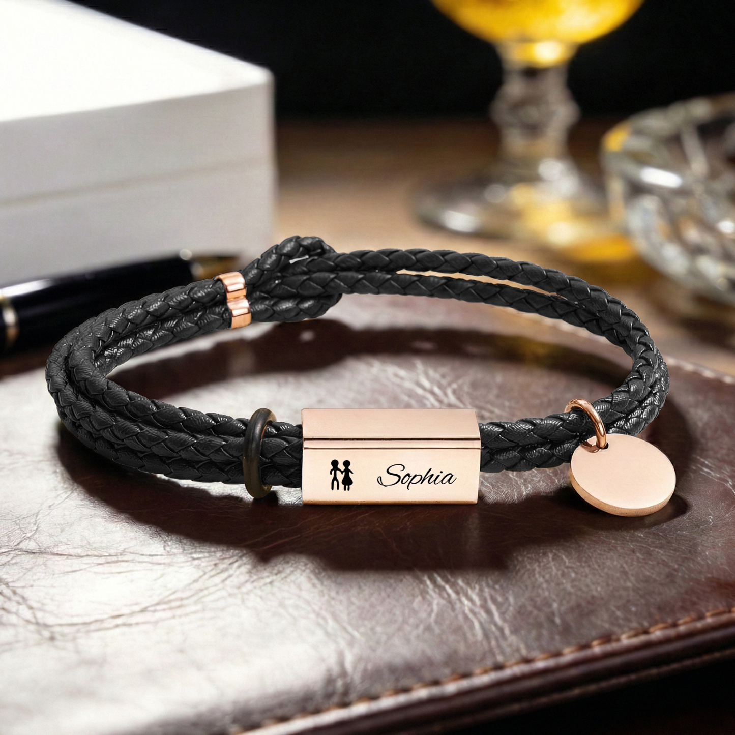 Custom Text Love Bracelet & Personalized Couple Engraved Bracelet Valentine’s Day Gift for Him & Her -  NameNecklaceUK