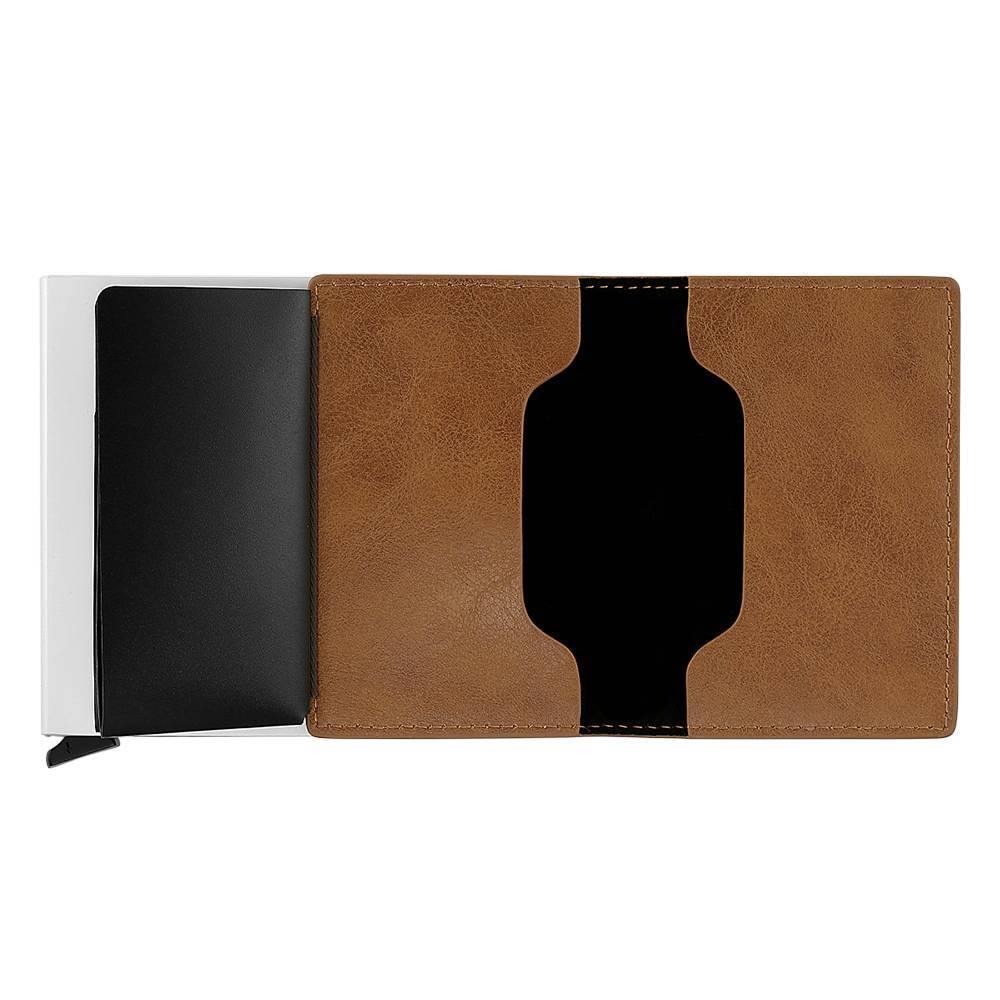 Photo Engraved Card Case, Leather Wallet Best Gift for Men - yournamenecklaceuk